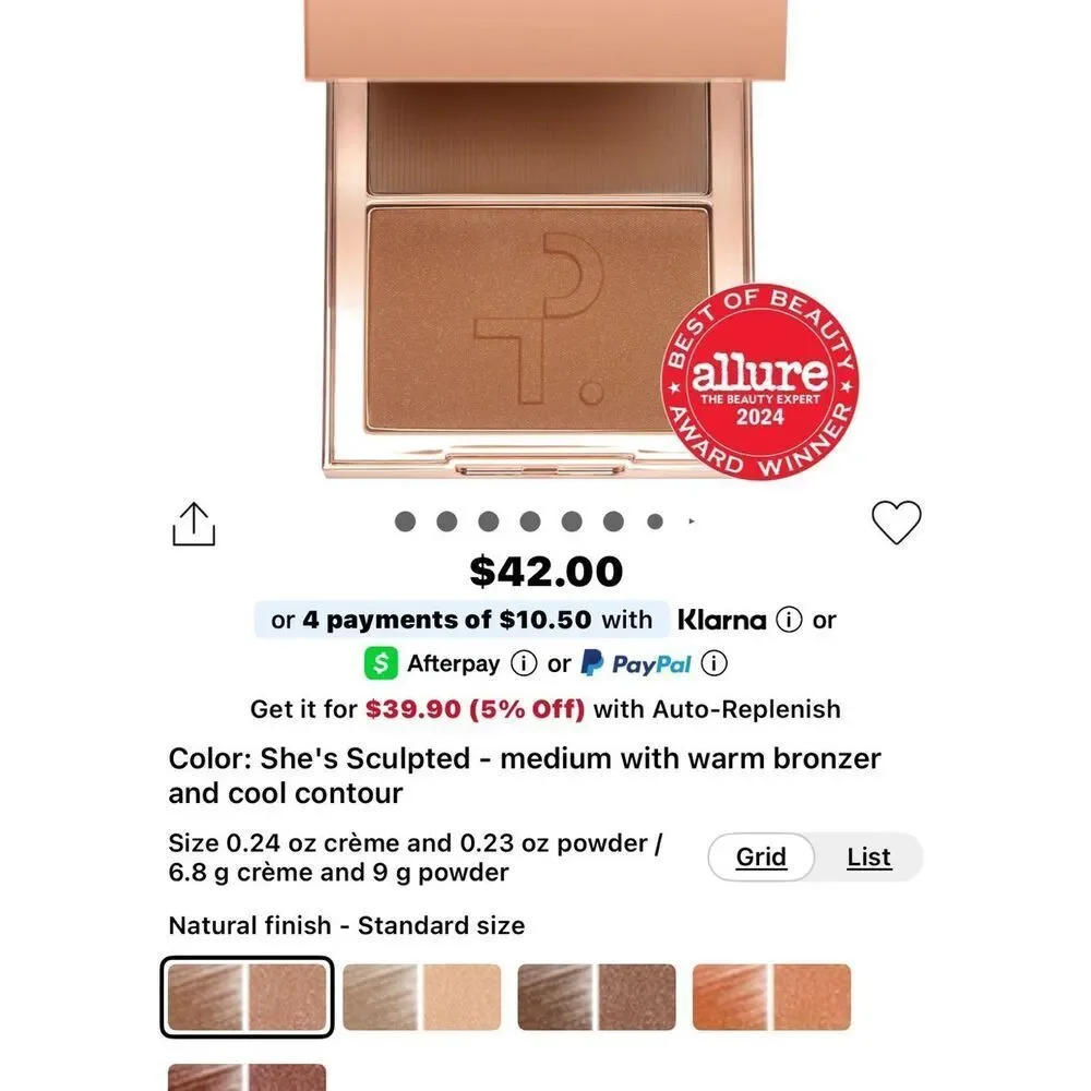 Patrick Ta Major Sculpt Creme Contour & Powder Bronzer Duo- She’s Sculpted